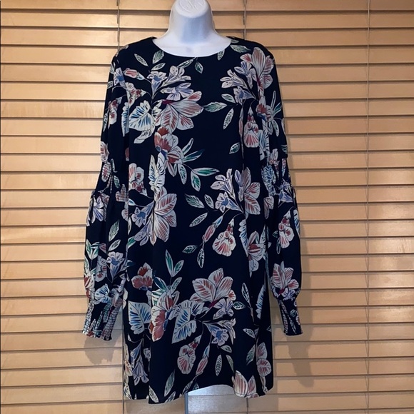 Cooper St Phantom Floral with Smocked Sleeves Dress - Picture 3 of 9